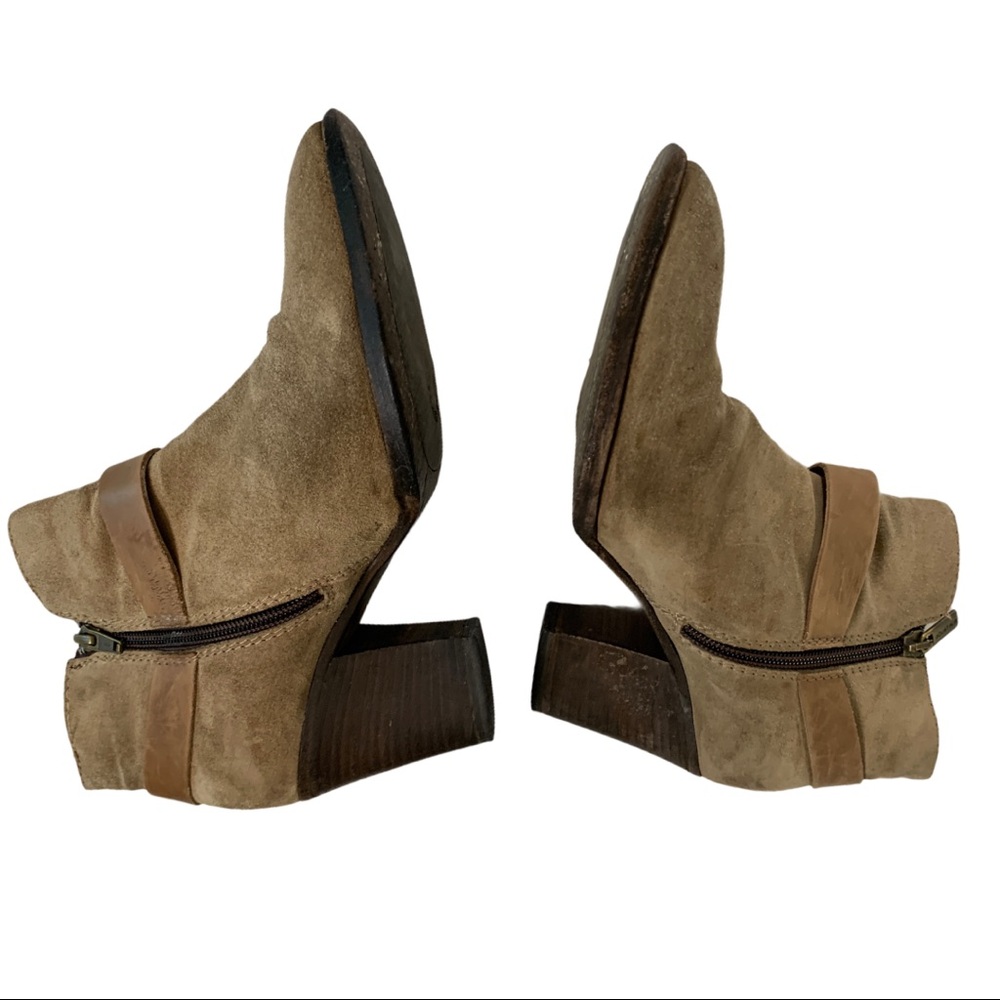 Aquatilia 8 suede ankle boots booties 3inch heel - Picture 7 of 7